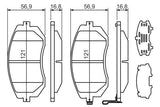 BOSCH 0986494315 Brake Pads - Front Set for Subaru Forester and WRX