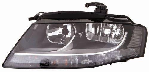 Depo 446-1121RMLDEM2 Front Headlight Right Audi A4/S4 08-11 Black