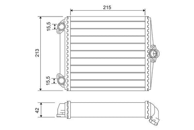 Valeo 734637 Heater Core Mercedes S-Class W126/C126 85-91 — Heater & Blower