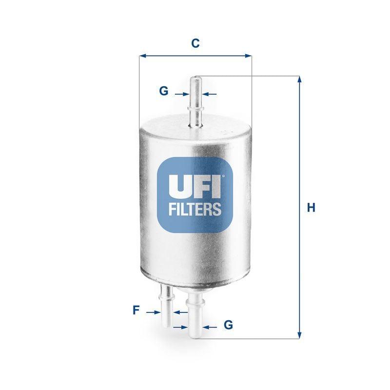 UFI Fuel Filter 31.831.00 for Audi A4, A6 and 2 more models — Fuel Delivery