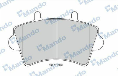Mando MBF015025 Front Brake Pads for Master-Movano