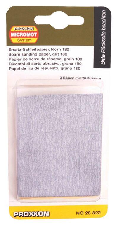 Proxxon 28822 Silicon Carbide Sandpaper 180 Grit (20 pcs) for PS13