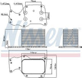 Nissens Oil Cooler 90906 - B-47 F-10 / 20 / 30 / 32 / 34 / 36 — Oil System