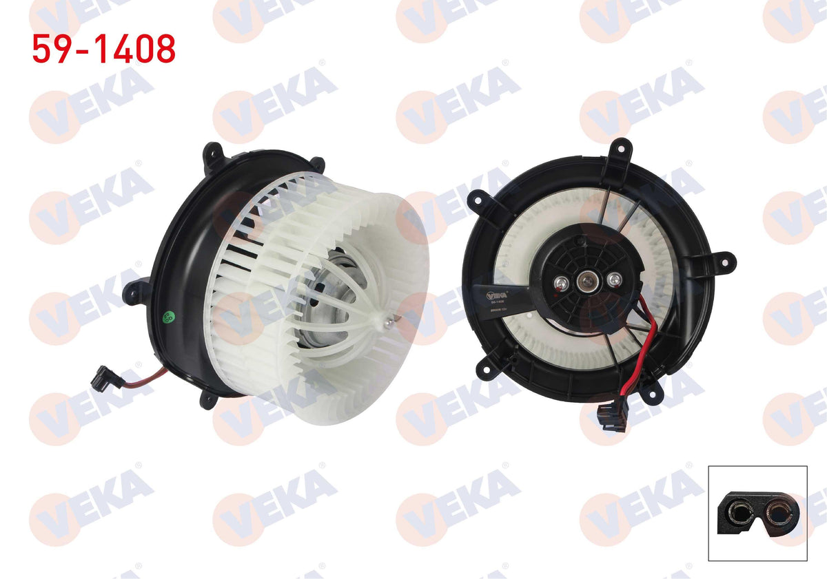 Veka 59-1408 Heater Motor BMW 7 Series (E65) 2001-2009 — Heater & Blower