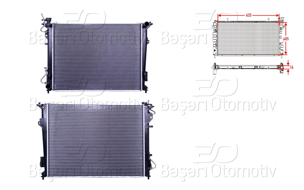 Wisco 3113576-00 Su Radiator Brazing At 635X485x16 mm Hyundai Sonata 2.4 06 > — Radiators & Fans