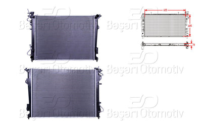 Wisco 3113576-00 Water Radiator Brazing At 635X485x16 mm Hyundai Sonata 2.4 06 > — Radiators & Fans