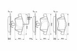 BOSCH 0986424537 - Brake Pads for California T4 Camper