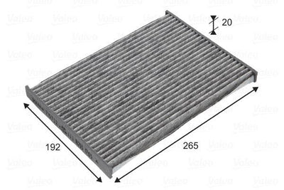 Valeo 715732 Cabin Air Filter-(Nissan Qashqai 07 / 13 / X-Trail 08 / 13) — Air & Cabin Filters