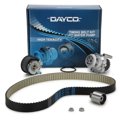 Dayco KTBWP2964 Timing Belt Kit + Water Pump (Teflonlu) VW Caddy Golf Passat Polo T5 1.9 — Water Pump & Thermostat