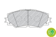 ferodo fdb1891 brake pad set front view, ferodo fdb1891 brake pad dimensions, ferodo fdb1891 packaging FERODO FDB1891 | Front Brake Pad Set for Toyota Corolla & Auris - Compatible with 1.4 & 1.6 VVTI | 4 Pieces FERODO FDB1891 Brake Pads Set for Corolla & Auris ferodo, brake-pads, car-parts, toyota-corolla, toyota-auris, brake-system, vehicle-maintenance, car-repair, mechanics, ai-generated