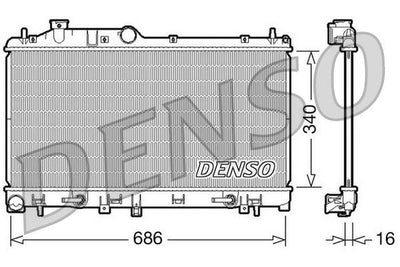 Denso DRM36009 Water Radiator-(Otom.)-(Subaru Legacy 05 / 2.0) — Radiators & Fans