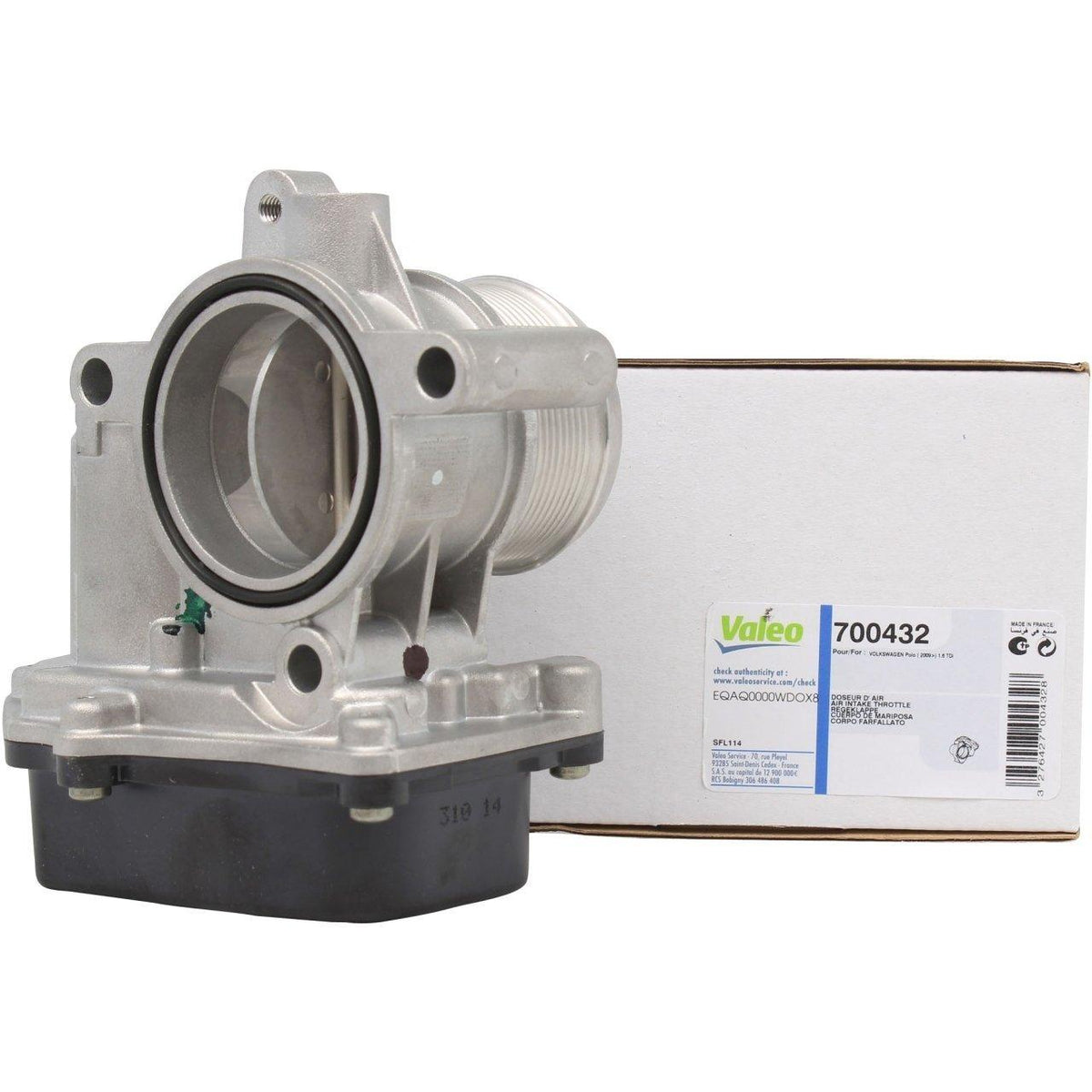 Valeo 700432 Seat Toledo 2012 onwards 1.6 TDI CAY Throttle Butterfly; Audi/Seat/Skoda/VW compatible