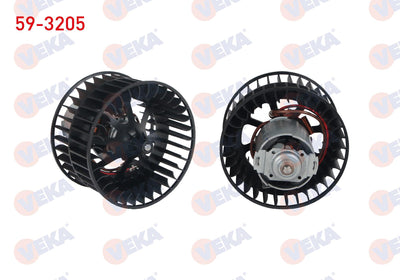 Veka 59-3205 Heater Motor without A/C Opel Combo B 1994-2001 /Corsa B 1993-2000 /Tigra A 1994-2000 — Heater & Blower