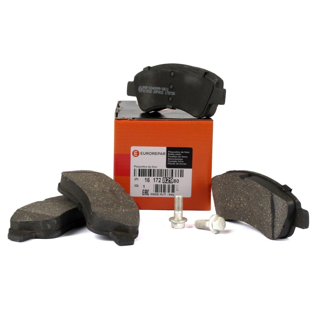 Eurorepar 1617282980 Opel Crossland Corsa F Front Brake Pad Set Peugeot 208 Partner Citroen Berlingo C3 137mm — Brake Pads