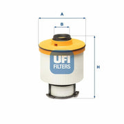 ufi fuel filter for isuzu dmax, ufi fuel filter for toyota hilux, ufi fuel filter technical specifications UFI Fuel Filter - Fits Isuzu Dmax, Toyota Hilux, Mitsubishi L200 | 2.5 CRDI, 2.4 Dıd UFI Fuel Filter for Isuzu Dmax and Toyota Hilux ufi-fuel-filter, isuzu-dmax, toyota-hilux, mitsubishi-l200, fiat-fullback, automotive-parts, engine-maintenance, car-owners, mechanics, ai-generated