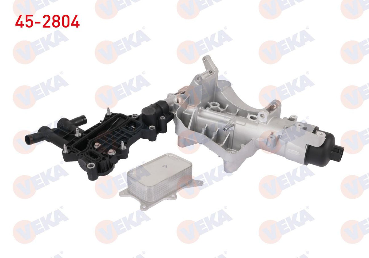 Veka 45-2804 Oil Cooler Complete Mercedes C Series (W205, S205) C180, C200 Bluetec — Oil System