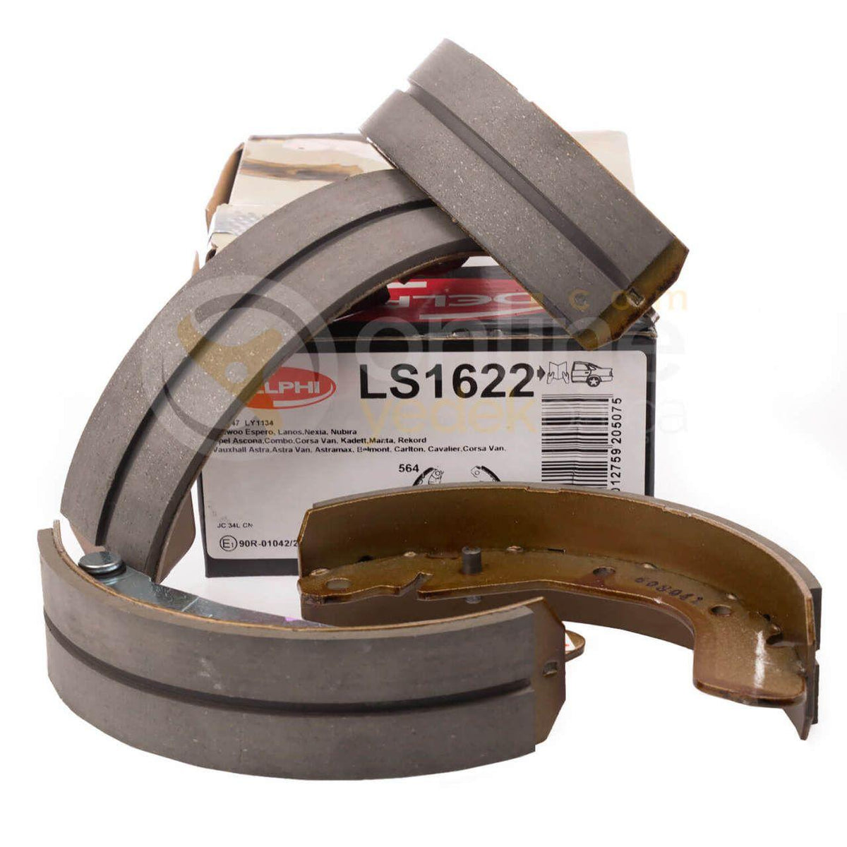 Delphi Brake Shoes for Opel Corsa C - Rear Set for ABS Equipped Models — Brake Cables & Hardware