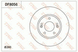 TRW DF8056 Disc Brake - Ventilated 12-Inch for i30 and Ceed — Brake Rotors & Drums
