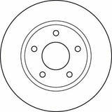 TRW DF4933 Brake Disc for 2008 Lancer — Brake Rotors & Drums
