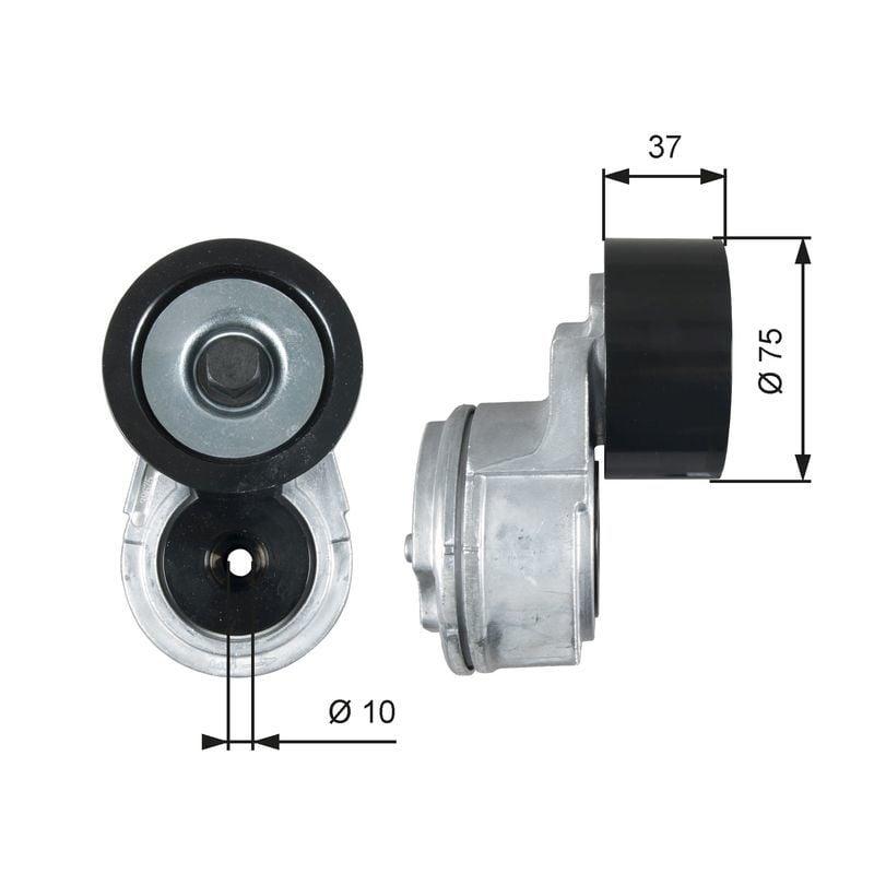 GATES Alternator Tensioner Pulley - Mercedes Cars — Pulleys & Tensioners