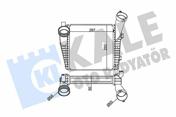 Kale Turbo Radiator (Right) - Compatible with Touareg 5.0 TDI & Q7 4.2 TDI — Radiators & Fans