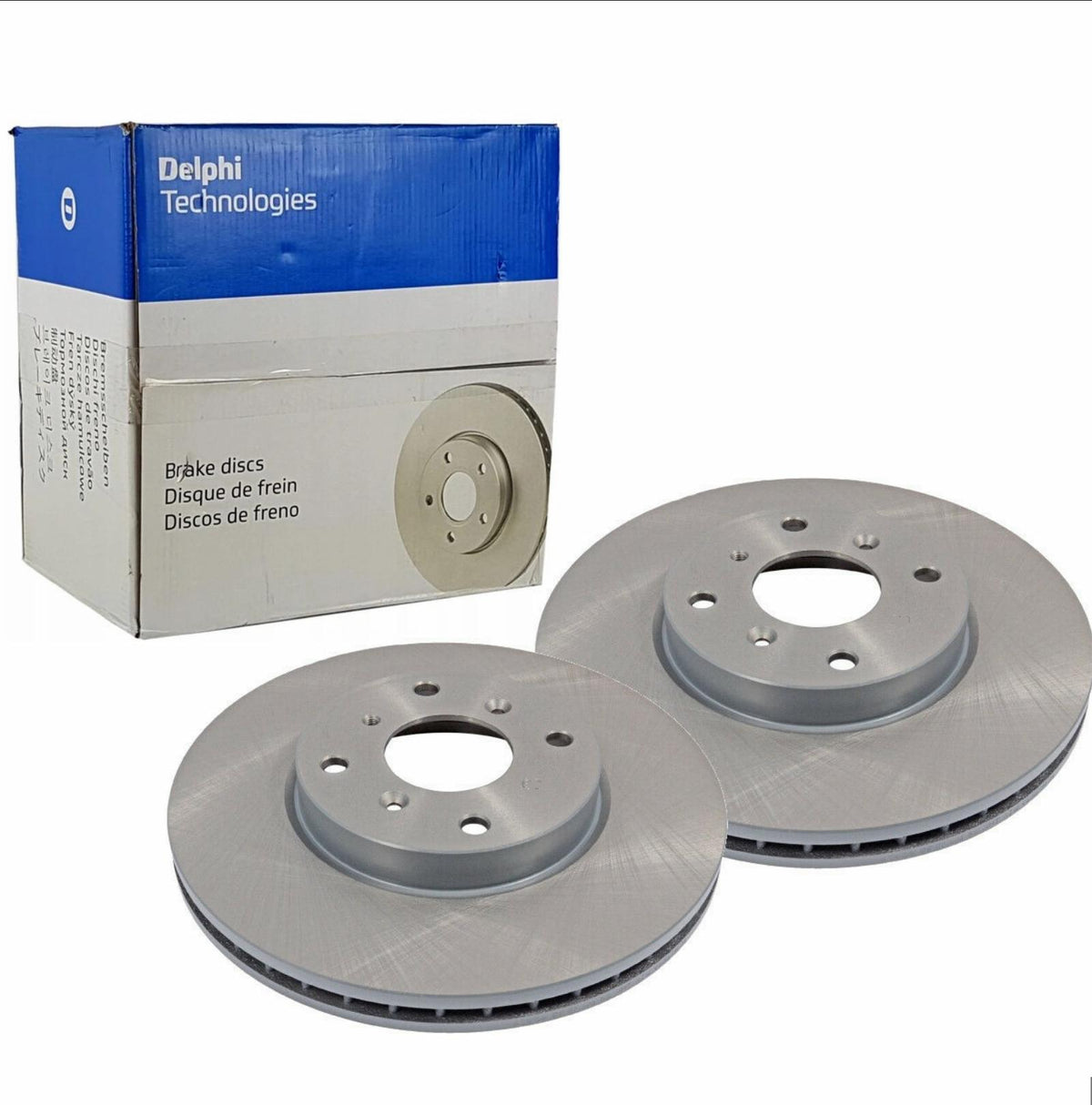 Delphi BG4671C Front Brake Disc Set Chevrolet Aveo T300 1.2/1.4 Gasoline 14 Rim