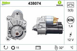 VALEO 438074 Starter Motor 12V 1.4kW for Renault Kango Clio II — Starting & Charging