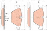 TRW GDB1854 Brake Pads - Front for BMW F10, F11 and 2 more models