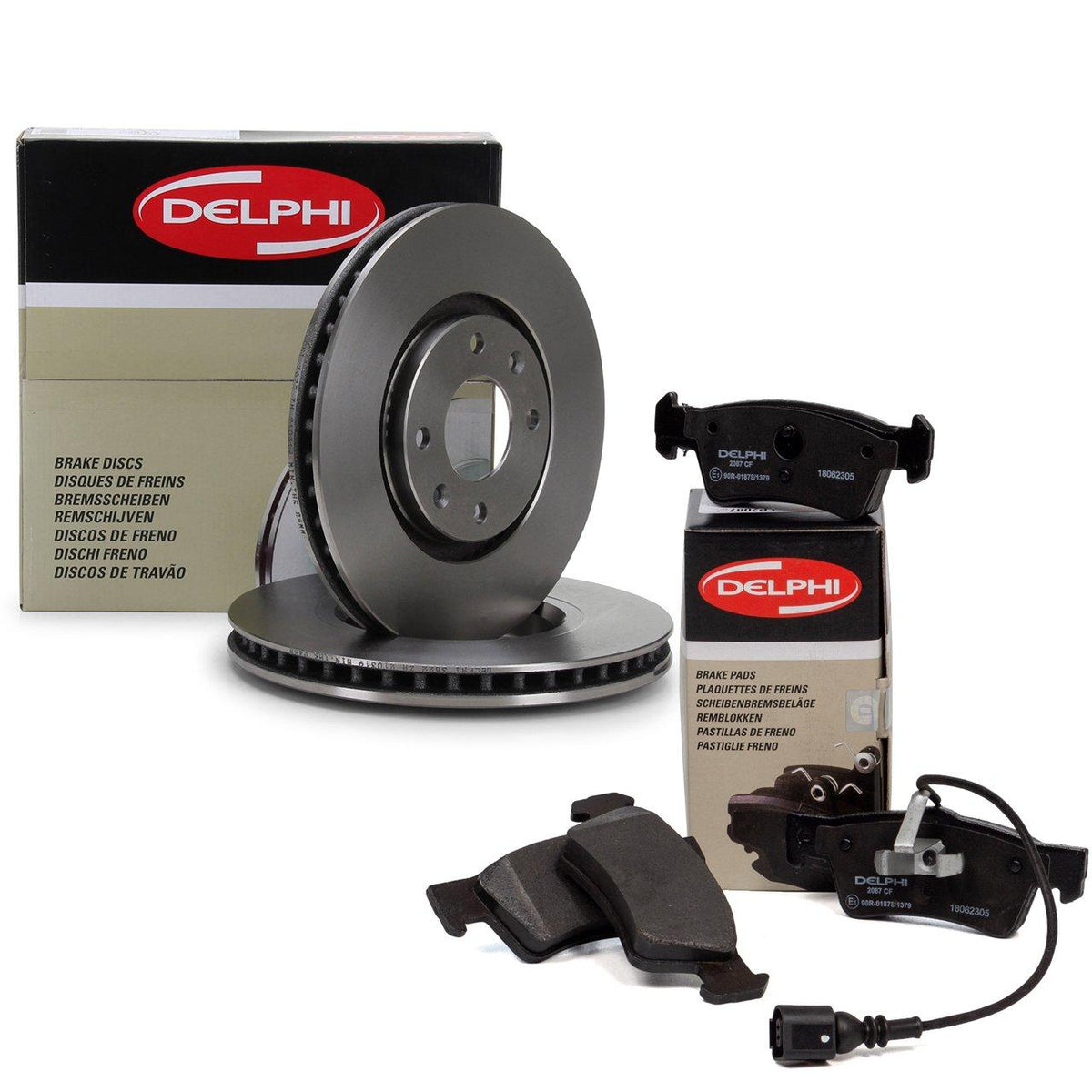 Delphi Peugeot 508 Front Brake Disc and Pad Set — Brake Pads