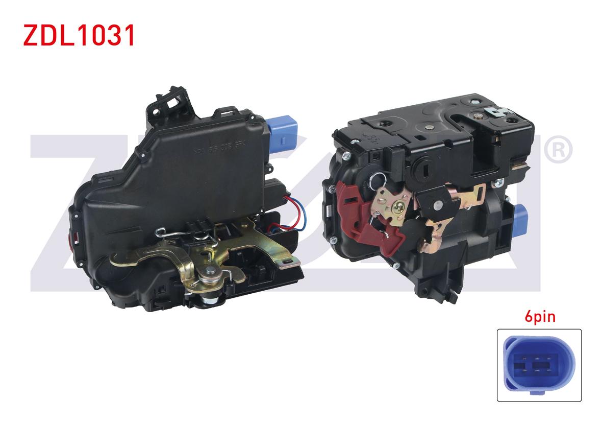 Zegen ZDL1031 Door Lock with Motor Right Rear 6 Pin Volkswagen Polo 2001-2012 / Skoda Fabia 1999-2 — Handles, Locks & Latches