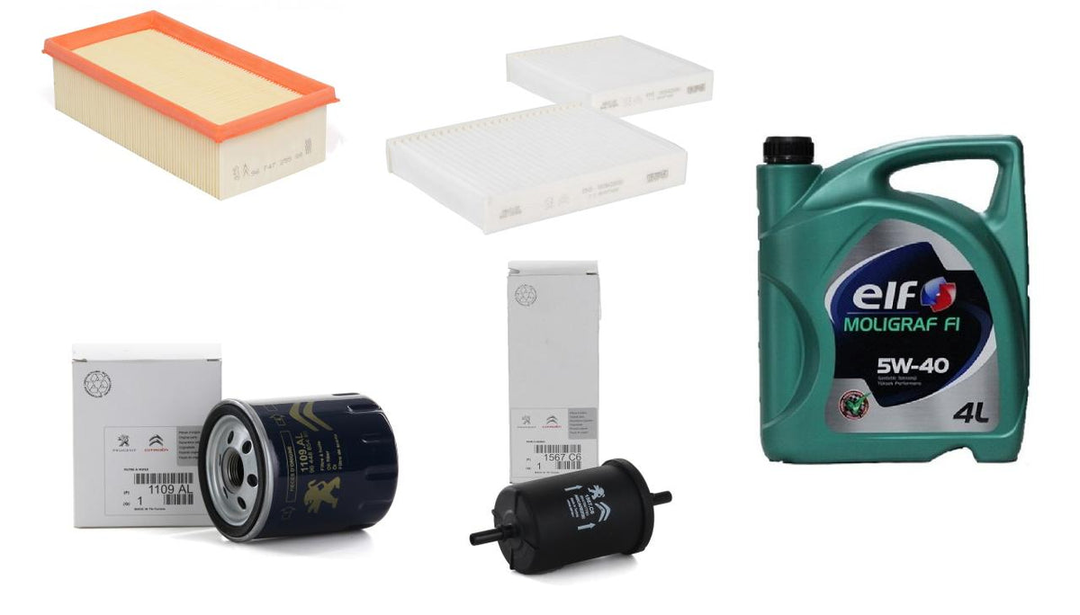 Peugeot 208 1.2 Vti Oil Maintenance Kit - Original Filters and Oil — Maintenance & Service Kits