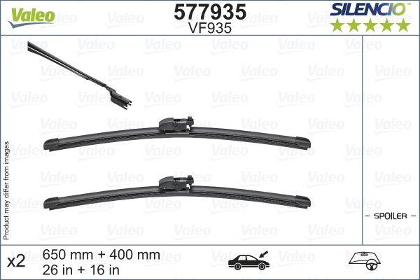 Valeo 577935 Wiper Blade Set 65 + 40Cm 17-C-Hr Toyota C-Hr