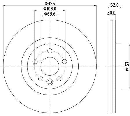 HELLA Pagid Disc Brake - Land Rover Discovery Sport 2.0D — Brake Rotors & Drums