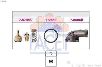 Facet 78744K Thermostat (105C) Volkswagen Golf V VI Jetta III IV Passat Scirocco Tigu — Water Pump & Thermostat