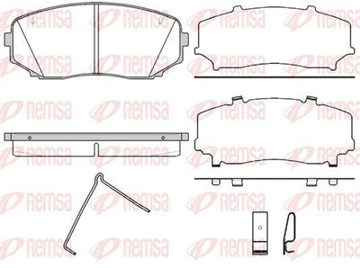 REMSA 1267.02 Brake Pad Cx 7 Er 09 07 — Brake Pads