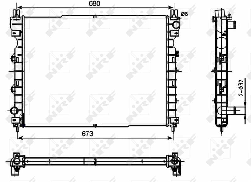 nrf freelander 1 radiator aluminum construction, technical specifications of nrf freelander 1 radiator NRF Freelander 1 Radiator - High-Quality Aluminum for Mechanics and Vehicle Owners | 24.09 x 18.11 x 1.26 Inch NRF Freelander 1 Radiator - Aluminum Construction freelander-1, radiator, aluminum, nrf, vehicle-accessories, cooling-system, mechanics, car-maintenance, car-parts, ai-generated