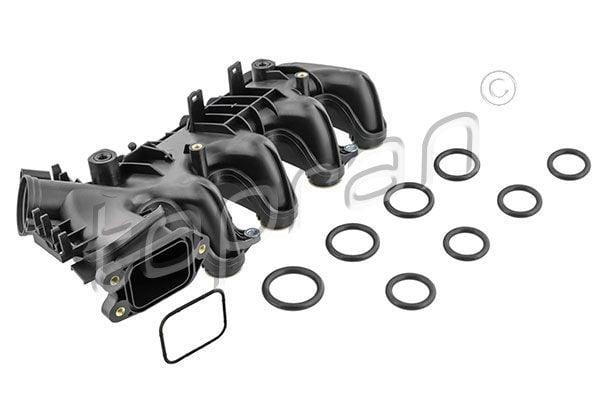 topran emme manifold for ford focus, topran emme manifold installation view TOPRAN Emme Manifold for Ford Focus, C-Max 1.6 TDCI | Compatible with Citroen & Peugeot Models TOPRAN Emme Manifold for Ford Focus & C-Max 1.6 TDCI topran, emme-manifold, ford-focus, ford-c-max, car-parts, engine-performance, mechanics, automotive-repair, engine-part, ai-generated