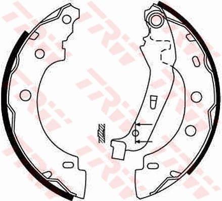 TRW GS8650 Rear Brake Drum Brake Pad Renault Kangoo / Kubistar 1.2-1.4-1.5-1.9 (39mm) — Brake Pads