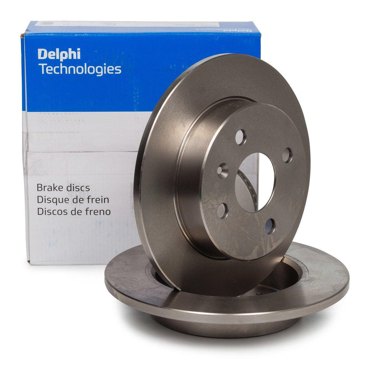 Delphi BG3403 Rear Brake Disc 4 Lug Opel Astra G/H Zafira A Meriva A — Brake Rotors & Drums