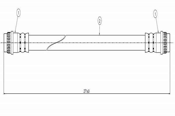 CAVO Brake Hose Rear R9-R11 — Brake Hydraulics