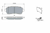 BOSCH Brake Pad Set - Front Brake Pads for 09 Fiesta & Mazda 2