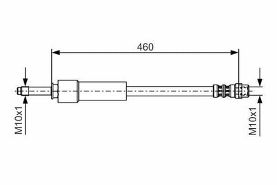 BOSCH Brake Hose 1987476297 — Brake Hydraulics