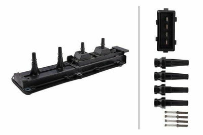 Hella 5DA193175-451 Ignition Coil 12V 4 Pole Compatible with Peugeot Expert — Coils & Plugs