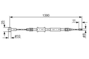 bosch parking brake cable part number 1987482213, installation example of bosch parking brake cable, technical specifications of bosch parking brake cable BOSCH Parking Brake Cable 1987482213 - 1390mm Length for Ducato Minibus/Bus | Ideal for Vehicle Owners & Mechanics BOSCH Parking Brake Cable - 1390mm Length | Compatible with Ducato bosch, parking-brake-cable, ducato-parts, vehicle-maintenance, automotive-repair, car-accessories, mechanics-tools, high-quality-parts, brake-systems, ai-generated