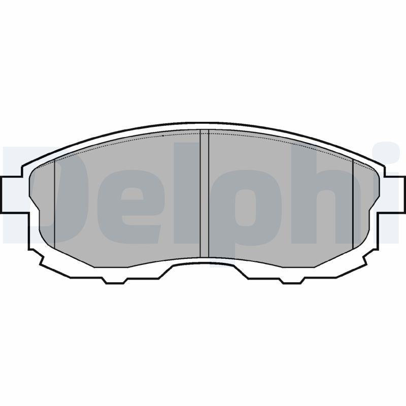 Delphi LP812 Brake Pad Front Nissan 200Sx S13 Cefiro II Juke Maxima QX IV 1.6-2.5 88-14 — Brake Pads