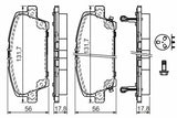 BOSCH 0986494136 Brake Pads - Low-Metallic Performance for Civic VIII Hatchback & Sedan