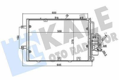 KALE A/C Condenser (Kondenser) - Replacement for Corsa C Z12xe Z14xe — Condensers & Evaporators