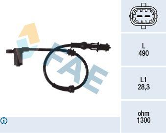 FAE 78077 ABS Sensor Front Opel Corsa C/Combo C/Meriva A — Brake Sensors & ABS