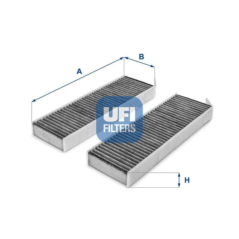 UFI Cabin Air Filter (Model 54.172.00) - Active Carbon Filter for Peugeot Partner & Citroen Berlingo 1. — Air & Cabin Filters