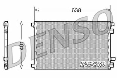 Denso DCN23012 A/C Condenser Compatible with Renault Megane, Renault Scenic — Condensers & Evaporators